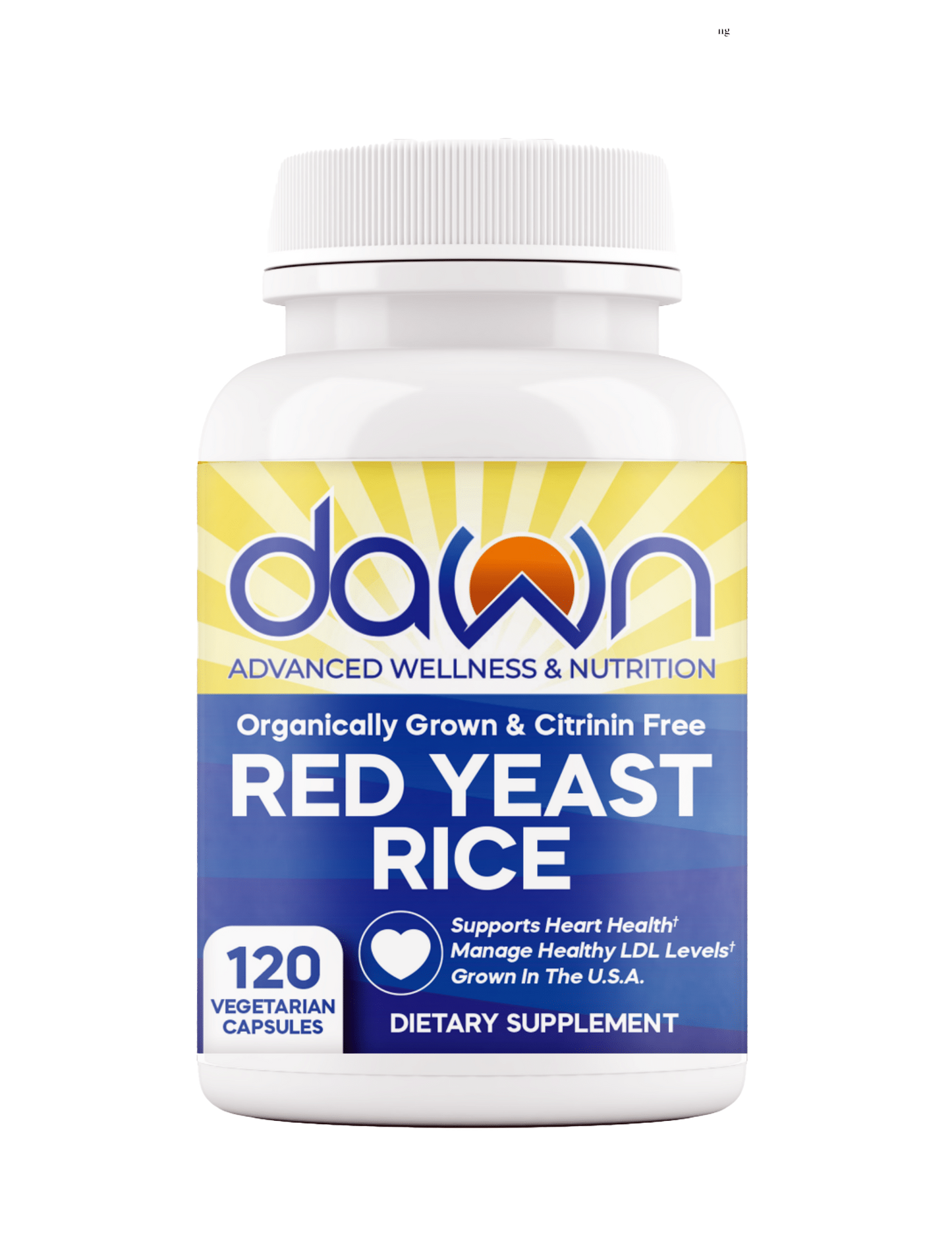 Red Yeast Rice Supplement by DAWN | Manage Cholesterol Levels