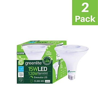 Greenlite LED Dimmable Flood Light Bulb - 15W (120W Equivalent)